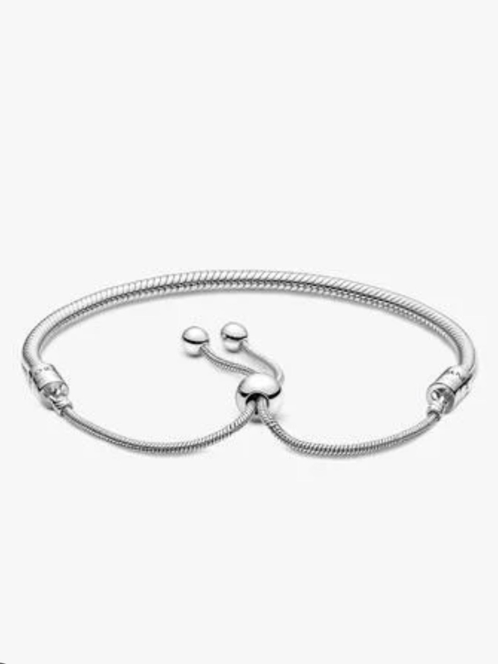 Pandora Silver Adjustable Snake Chain Bracelet